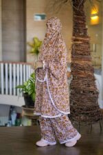 Linen Plazo-Khimar Set - Image 3
