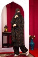 Linen Plazo-Khimar Set - Image 2