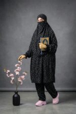 Linen Plazo-Khimar Set - Image 2