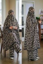 Linen Plazo-Khimar Set - Image 3