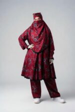 Linen Plazo-Khimar Set - Image 3