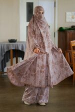 Linen Plazo-Khimar Set - Image 3