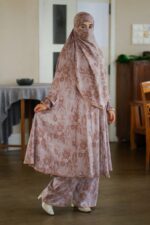 Linen Plazo-Khimar Set - Image 2